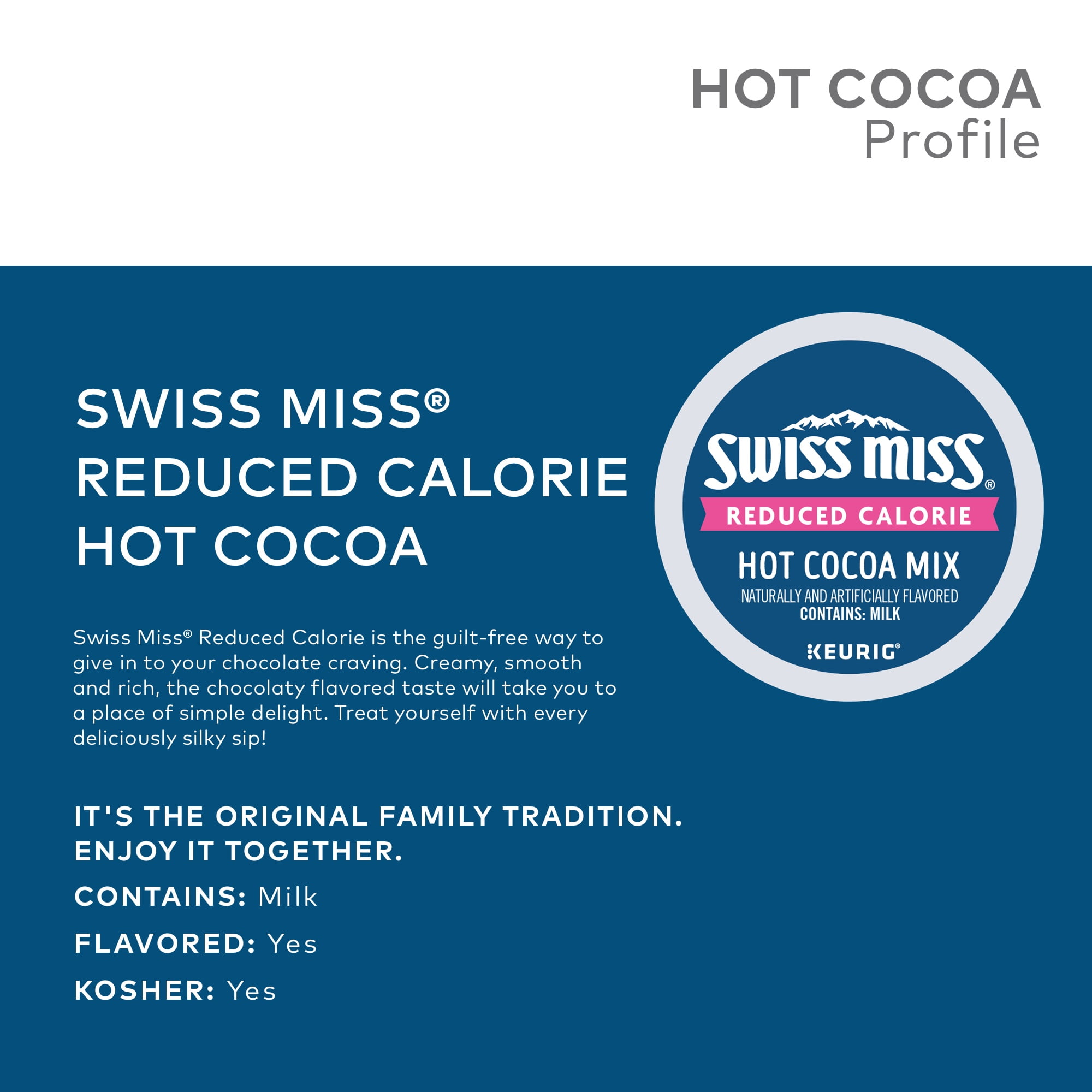 Calories in swiss miss k cup cheap