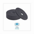 thumbnail image 2 of Boardwalk Standard Stripping Floor Pads, 13" Diameter, Black, 5/Carton, 2 of 2