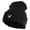 Black, variant on Bluejay Embroidered Acrylic Ribbed Cuff Beanie - Olive OSFM