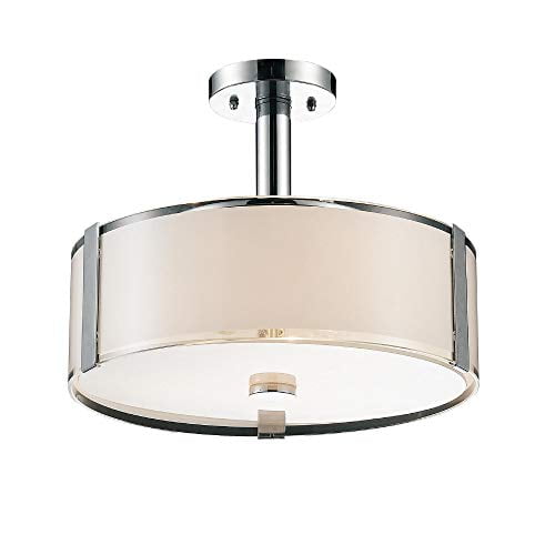 CWI Lighting 4 Light Drum Shade Chandelier with Chrome finish