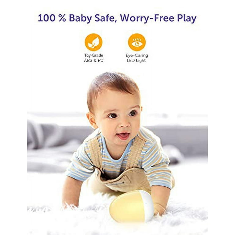 JolyWell Children's Night Light, Baby Night Light with Stable Charging Pad, Touch Control and Timer Setting, ABS PC, Baby Breastfeeding Lamp, White