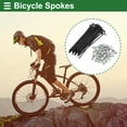 thumbnail image 2 of Ofertas Únicas Radios de Bicicleta Universales Radios de Rueda de Bicicleta 14G Acero al Carbono 1 Juego Negro-85mm, 2 of 7