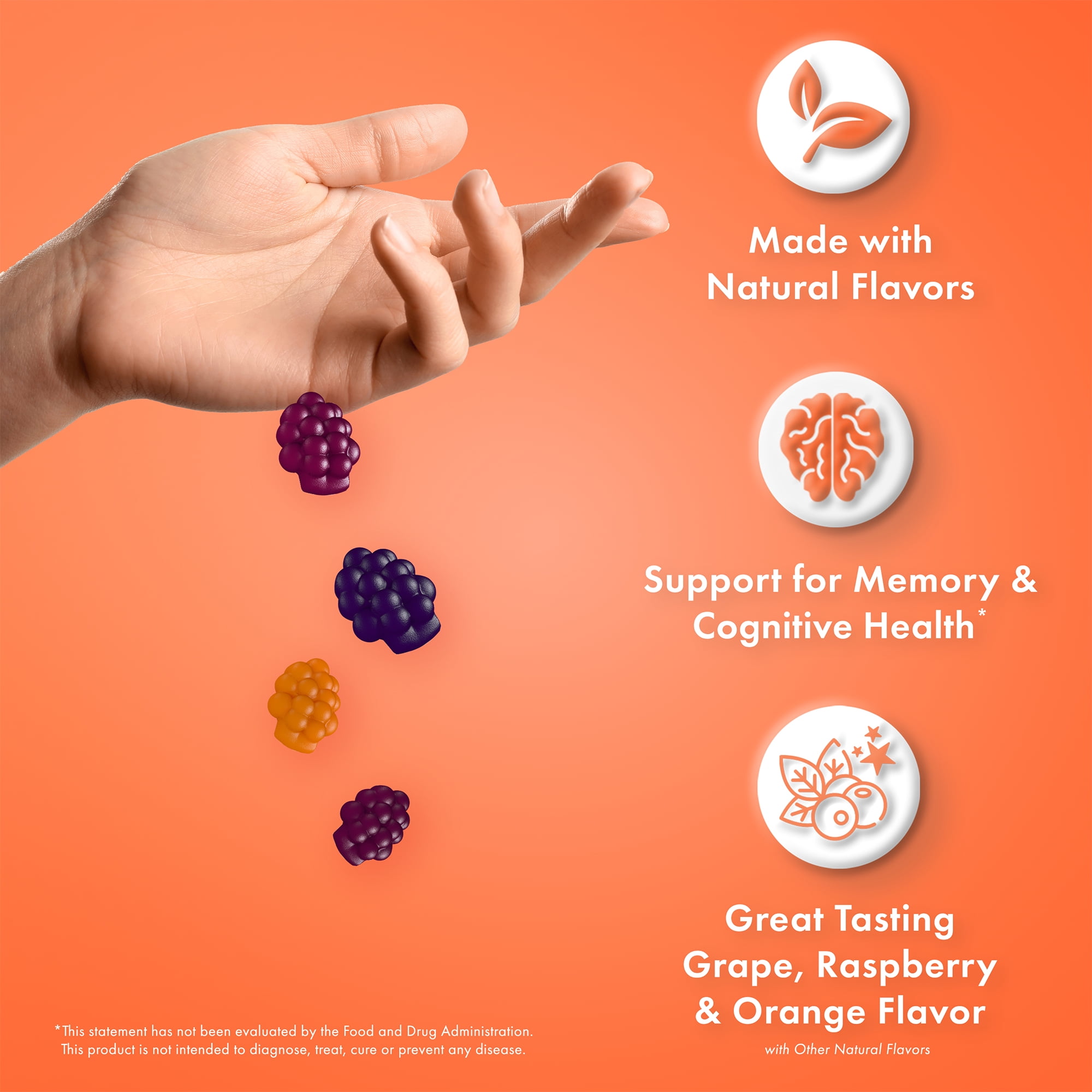 Buy Focus Factor Brain Health Gummies, 60 Count Support for Memory