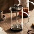thumbnail image 4 of MesaSe 1pc Classic French Press Coffee Maker - High Borosilicate Glass & Stainless Steel  Reusable Filter  Manual Operation for Home or Restaurant Use, 4 of 7