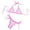 Pink, variant on LEKWK Bikini Sets for Women High Cut Halter String Triangle Bathing Suits Color Block Tie Side Cheeky 2 Piece Swimsuits Summer Holiday Pool Party Resort Wear