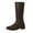 Coffee, variant on sertiohcv Combat Boots Womens Womens Shoes Women's Knee High Boots Square Toe Block Heel Long Boots for Women Comfortable Slip on Low Heel Womens Riding Boot Brown,Size US 8