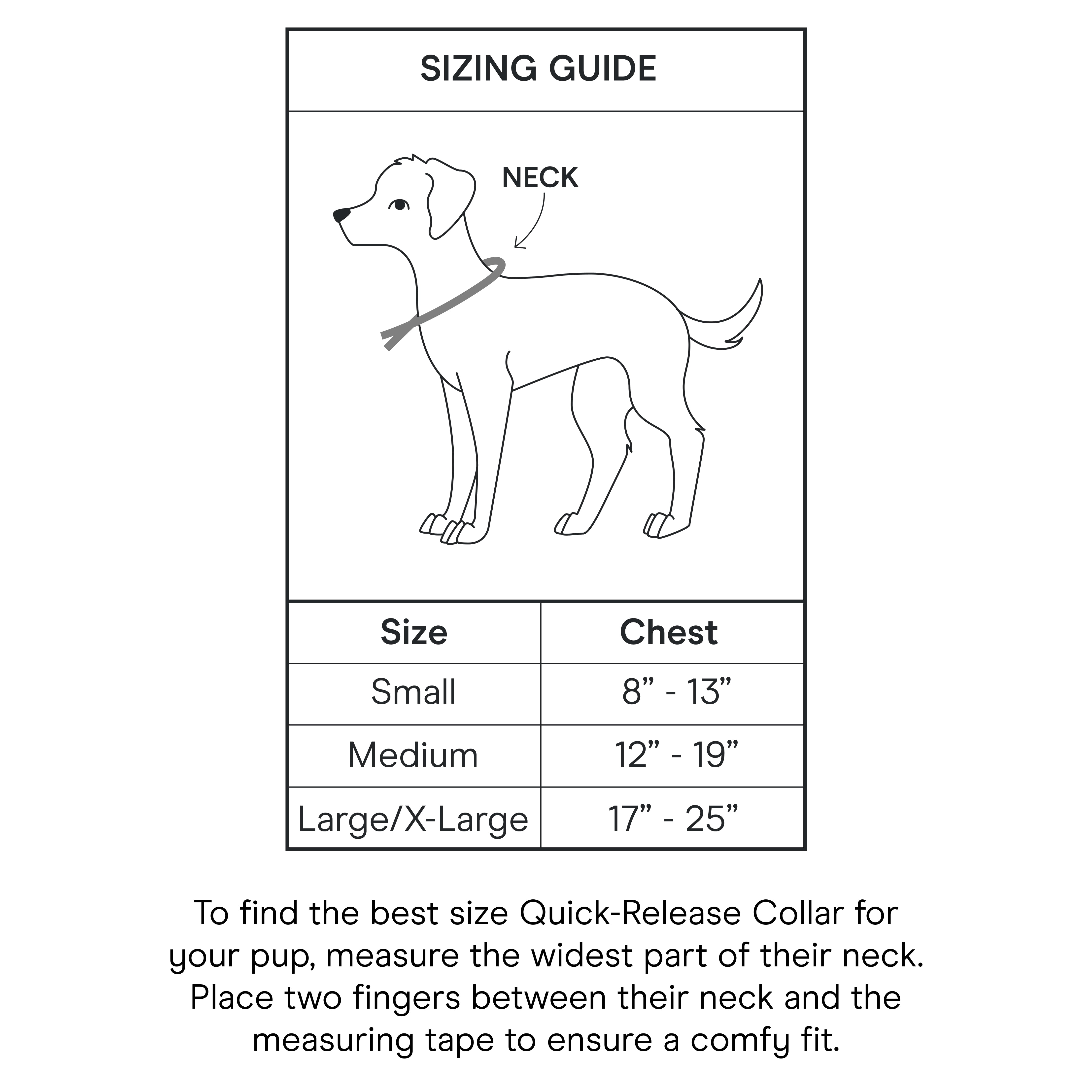 Wild One Quick-Release Adjustable Dog Collar, Black Reflective, Small