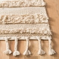 thumbnail image 3 of SAFAVIEH Casablanca Candida Striped Wool Shag Area Rug, Beige, 4' x 6', 3 of 9