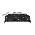 thumbnail image 4 of Chmadoxn Halloween Spiderweb Plastic Tablecloth 54x108 Inch Disposable Waterproof Table Cover for Spooky HOUSE Party Decorations Supplies, Orange/Purple/Black, 4 of 7
