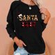 thumbnail image 1 of Puntoco Sudadera con capucha navideña estampada de manga larga para mujer Puntoco Puntoco-2686, 1 of 4
