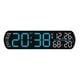 thumbnail image 5 of Reloj despertador digital, reloj de escritorio, práctico, electrónico, inteligente, multiusos. Azul, 5 of 9
