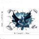 thumbnail image 4 of 3d Batman Wall Sticker DC Hero Wallpaper para la decoración de la habitación de los niños, 11 Feliz Sencillez, 4 of 5