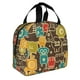 thumbnail image 2 of Easygdp Robot and Monsters Bolsa Térmica Premium - Tela Oxford Impermeable, Gran Capacidad, Bolsillo Frontal, Unisex para Trabajo, Escuela, Actividades al Aire Libre y Picnics, 2 of 8