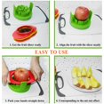 thumbnail image 3 of Cortador divisor de frutas NQ 4 en 1 acero inoxidable con pelador giratorio, 3 of 5