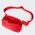 thumbnail image 4 of Pander Cross Body Fanny Pack, Fashion Waist Packs with Two-Way Zipper Opens and Adjustable Strap Red, 4 of 7