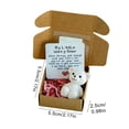 thumbnail image 6 of Dserhfy Little Bear in Box My Little Worry Bear Miniature Pocket Hug Bear with Positive Card Emotional Support Inspirational Gifts for Friends, 6 of 8