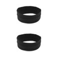 thumbnail image 4 of Minnieouse Diadema deportiva para Yoga a la moda, banda para el sudor sólida ajustable para Fitness, accesorios para el cabello para niñas de 2piezas Negro, 4 of 6