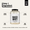 thumbnail image 3 of NAKED WHEY 5LB 100% Grass Fed Unflavored Whey Protein Powder - Only 1 Ingredient, Undenatured - No GMO, Soy or Gluten - No Preservatives - Promote Muscle Growth and Recovery - 76 Servings, 3 of 8