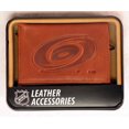 thumbnail image 3 of Carolina Hockey Hurricanes Brown Leather Embossed Trifold Wallet, 3 of 3
