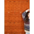 thumbnail image 3 of Rugsotic Carpets Handmade Rugs Hand Knotted Loom Rectangle 3'x5' Orange Wool for Indoor Use, 3 of 6