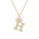 thumbnail image 1 of Guardurnaity InitialNecklacePendantEnglish Letter A to Z Jewellery Charm Chain Crystal Valentine'sDay Birthday Modern Ropa, zapatos y accesorios Miscelánea H 1, 1 of 6