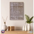 thumbnail image 5 of 25th Wedding Anniversary Wall Plaque Gift For Couple -Love Story, 5 of 17