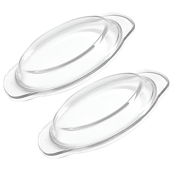 ACDANC 2026 New 2 Pcs Microwave Oven Glass Lid 20.60X17.80X2.20Cm Transparent Glass Microwave Cover for Food for Kitchen,Home,Office