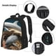 thumbnail image 3 of Easygdp Coral Fish Dolphin Mochila para Niños y Niñas con Set de Caja de Almuerzo y Estuche para Lápices 3 en 1, Mochila Escolar Estampada para Adolescentes, 3 of 7