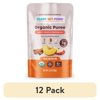 (12 pack) Ready, Set, Food! Apple Peach Cinnamon Organic Baby Food, 3 Top Allergens, Stage 2, 3.5 oz Pouch