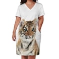 thumbnail image 2 of Little Tiger-vestido holgado con bolsillo para mujer elegante elegante, 2 of 6