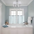 thumbnail image 3 of Sky Blue Striped Coastal Kitchen Curtains Small Short 39 Inch Length, Nautical Beach Starfish Shell Grommet Bedroom Living Room Curtains, Light Filtering Cafe Curtain Drapes 2 Panels Set 55''x39'', 3 of 9