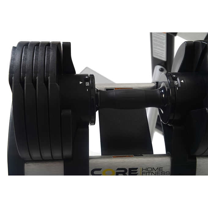 Core Home Fitness Adjustable Dumbbell Set and Stand Walmart
