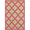 thumbnail image 3 of Style Haven  Cara Mixed Pile Quatrafoil Lattice Indoor/ Outdoor Area Rug Sand/Pink 7'10" x 10'10" Polypropylene Trellis, Geometric 8' x 10' Accent,, 3 of 5