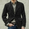 thumbnail image 1 of Men's Corduroy Sport Coat Blazer Slim Fit Blazer Jacket Casual One Button Vintage Notch Lapel Blazer Suits, 1 of 4