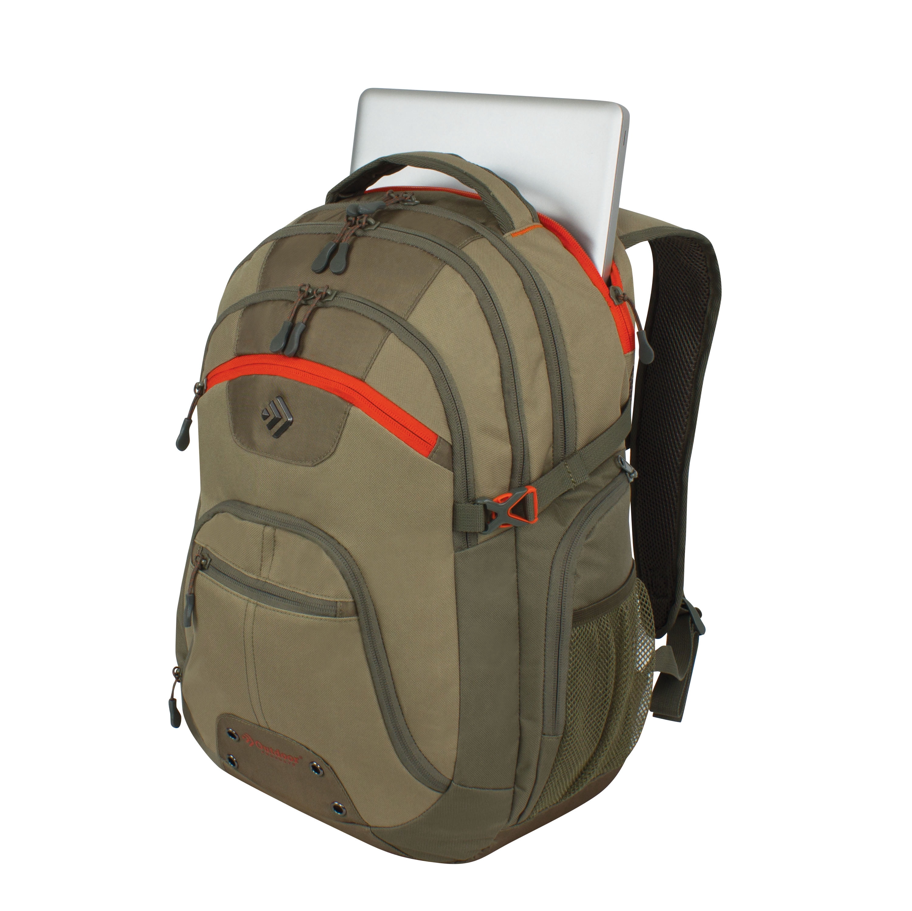 Outdoor Products Vector 2.0 19'' Backpack, 6 Pocket Daypack, Unisex, Green, Adult, Teen, Polyester
