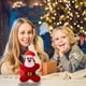 thumbnail image 5 of Juguete para perro parlante para festivales | Juguete navideño para mascotas con cómodo tejido de poliéster | Muñeco interactivo adorable y divertido para adolescentes | Colores rojo y azul, 5 of 5