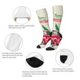 thumbnail image 3 of Rateoe Merry Christmas 1 Pattern Women’s Knee High Crew Socks,Trouser Socks Comfortable, Breathable, Moisture-Wicking and Soft, 3 of 6