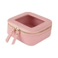 thumbnail image 2 of Pequeña bolsa de maquillaje para mujeres bolsas cosméticas portátiles con cremallera dorada Clear Teen Girl Regalo de moda Bag Multipropiors Travel Bag rosa, 2 of 10