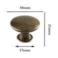 thumbnail image 4 of 12Pcs Antique Brass Knobs Handles For Cabinet Doors Drawer Cupboard Door Knob, 4 of 5