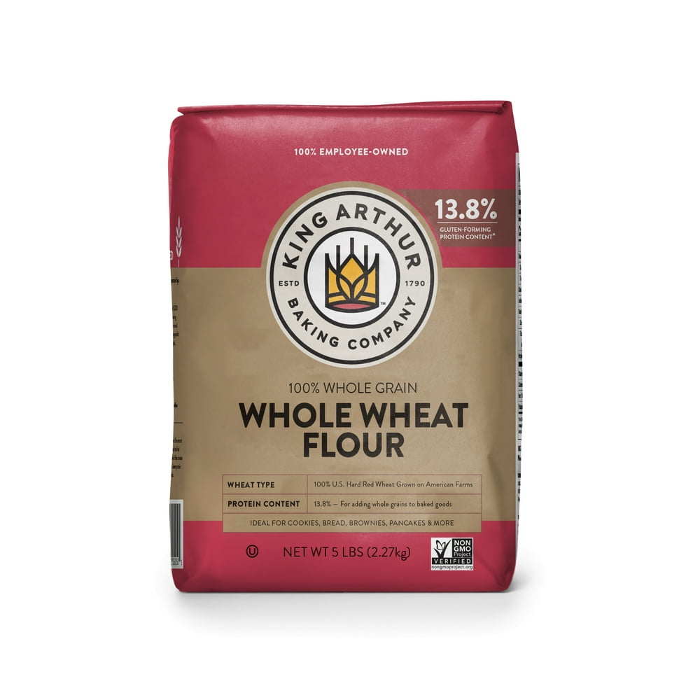 King Arthur Flour 100 Premium Whole Wheat Flour, 80 oz