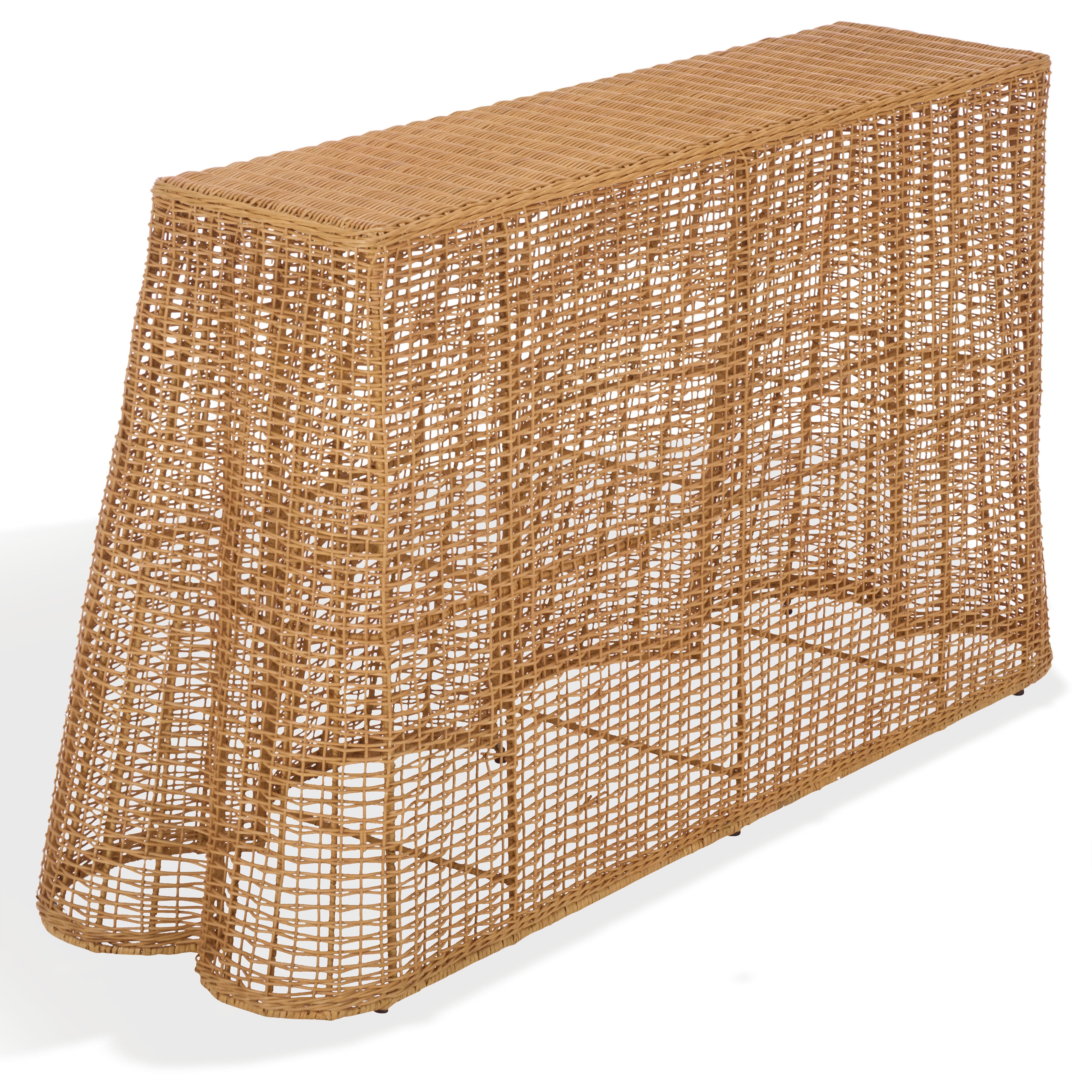 Safavieh Couture Jilliette Modern Rattan Console Table, Natural