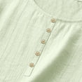 thumbnail image 6 of Cilsoka Women Summer Tank Tops Round Neck Sleeveless Front Pleated Button Down Tunic Casual Outfit 2026 Basic Loose Shirts, 6 of 7