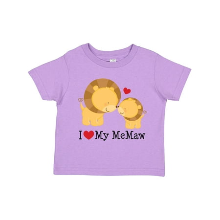 

Inktastic I Love My Memaw Gift Toddler Boy or Toddler Girl T-Shirt