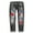 Black, variant on Aayomet Temp Life Leggings Womens Jeans Independence Day Print Ripped Pants,Black XXL