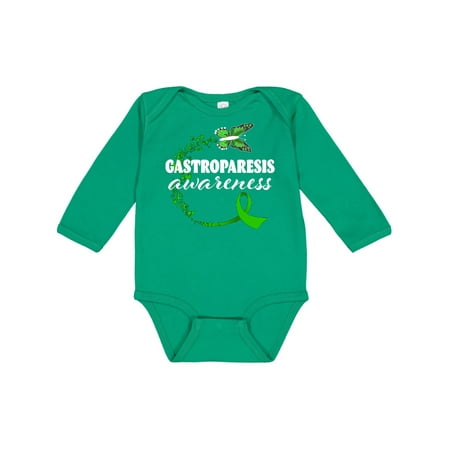 

Inktastic Gastroparesis Awareness- butterfly and green ribbon Gift Baby Boy or Baby Girl Long Sleeve Bodysuit