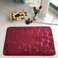 thumbnail image 1 of Alfombra de baño con relieve de adoquines, felpudo antideslizante para suelo de bañera, ducha, espuma viscoelástica, 1 of 4