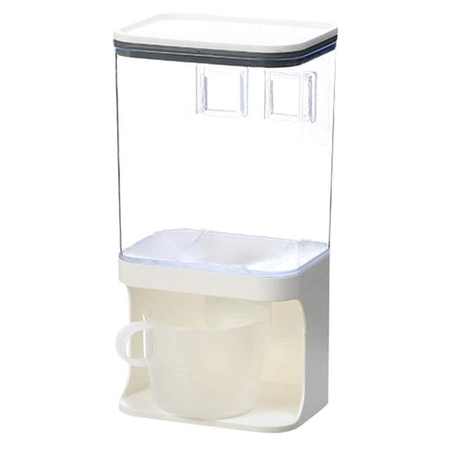 Wall-Mounted Dry Food Dispenser, Cereal Dispenser,Storage Cereal Container, for Cereal,Rice Kitchen Storage Containers C