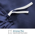 thumbnail image 6 of 3- Piece Premium Duvet Set -Oversized Super King (120" x 98") Size - 600 Thread Count, Ultra Soft Egyptian Cotton Comforter Cover with Zipper Closure & Corner Ties, Mediterran-Blue Solid, 6 of 7
