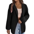 thumbnail image 2 of AUNVITO Women's Soft Acrylic V-Neck Long Sleeve Cardigan Mid-Length Solid Color Sweater Open Front Lightweight Warm Loungewear, 2 of 9