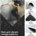 thumbnail image 3 of Gray Black Gold Marble Pattern Kitchen Rugs Sets Of 3,Kitchen Runner Rugs Non Skid Washable,Decorative Kitchen Floor Mats for Kitchen,Sink,Laundry,17"x30"+ 17"x47" + 17"x59", 3 of 6